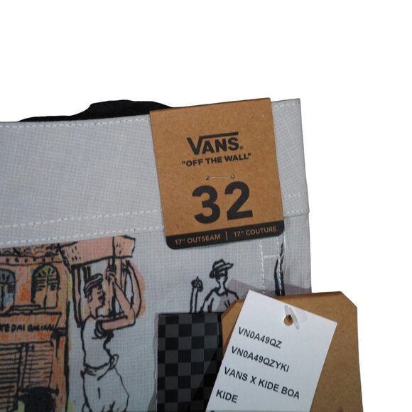 Vans x Kide BOA Coastal Village Sample Board Shorts Men's 32 x 7 Multicolor - Picture 5 of 9
